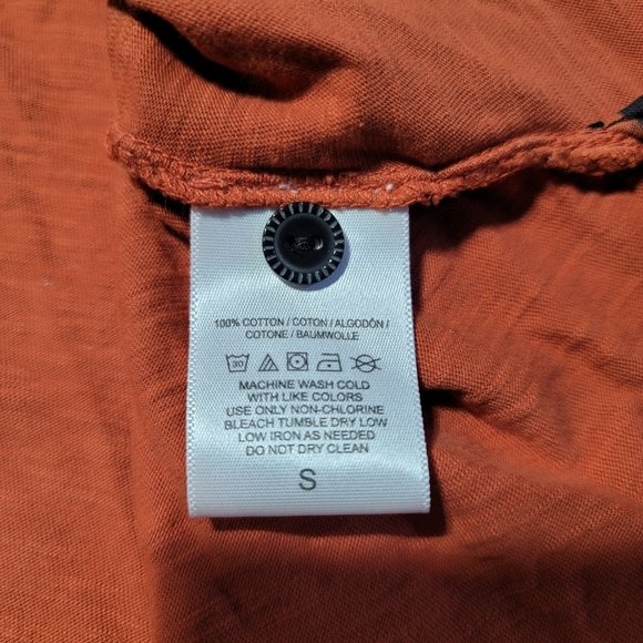 Anthropologie Terracotta Henley Top - Picture 6 of 9